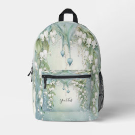 Waterverf Lily van de Vallei Rugzak Cut Sew Bag