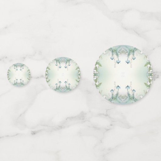 Waterverf Lily van de vallei tafel Confetti (Achterkanten)