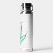 Waterverf Lily van de Valley Bouquet Waterfles (Achterkant)