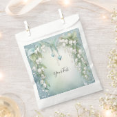 Waterverf Lily van de Valley Favor Bag Bedankzakje (Geknipt)