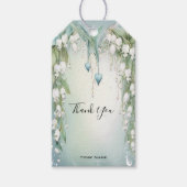 Waterverf Lily van de Valley Gift Label Cadeaulabel (Voorkant)