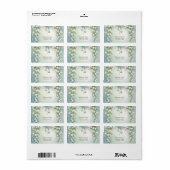 Waterverf Lily van het Valley Address Label (Full Sheet)