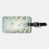 Waterverf Lily van het Valley Bagagelabel (Voorkant horizontaal)