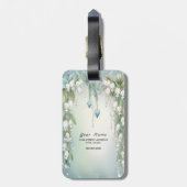 Waterverf Lily van het Valley Bagagelabel (Achterkant verticaal)