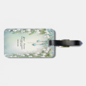 Waterverf Lily van het Valley Bagagelabel (Achterkant horizontaal)