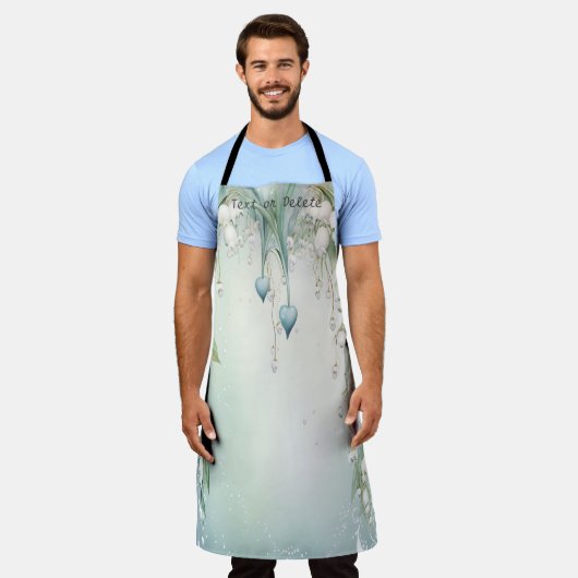 Waterverf Lily van het Valley Schort (Gedragen)