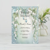 Waterverf Lily van het Valley Vrijgezellenfeest Kaart (Staand voorkant)