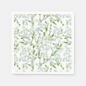 Waterverf Lily van The Valley Flowers Servet (Voorkant)