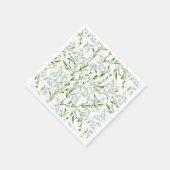 Waterverf Lily van The Valley Flowers Servet (Hoek)