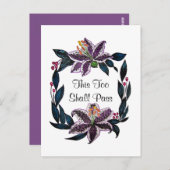 waterverf Lily Wreater zal ook dit overdragen. Briefkaart (Voorkant / Achterkant)