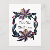 waterverf Lily Wreater zal ook dit overdragen. Briefkaart (Voorkant)