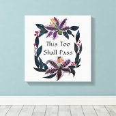 waterverf Lily Wreater zal ook dit overdragen. Canvas Afdruk (Insitu (Houten vloer))