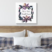 waterverf Lily Wreater zal ook dit overdragen. Canvas Afdruk (Insitu (Slaapkamer))