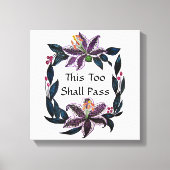 waterverf Lily Wreater zal ook dit overdragen. Canvas Afdruk (Voorkant)