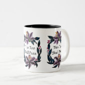 waterverf Lily Wreater zal ook dit overdragen. Tweekleurige Koffiemok (Voorkant rechts)