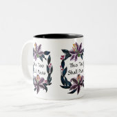 waterverf Lily Wreater zal ook dit overdragen. Tweekleurige Koffiemok (Voorkant links)