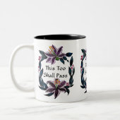 waterverf Lily Wreater zal ook dit overdragen. Tweekleurige Koffiemok (Links)