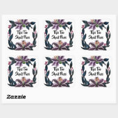 waterverf Lily Wreater zal ook dit overdragen. Vierkante Sticker (Vel)