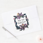 waterverf Lily Wreater zal ook dit overdragen. Vierkante Sticker (Envelop)