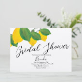 Waterverf Limoen Limon Vrijgezellenfeest B Kaart (Staand voorkant)