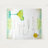 Waterverf Limoen Tequila Vrijgezellenfeest Welkom Wandkleed (Voorkant (horizontaal))