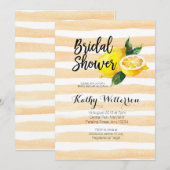 Waterverf limonade Bridal Shower-uitnodiging Kaart (Voorkant / Achterkant)