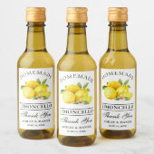 Waterverf Limoncello Bedankt Mini Bottle Labels Wijn Etiket (Flessen)