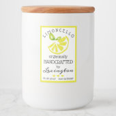 Waterverf Limoncello voor een klein flesetiket | Voedselcontainer Etiket (Voorkant)