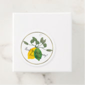 Waterverf Limoncillo Citroen Limoen Folie Cirkelvo Bedankjes Labels (In situ)