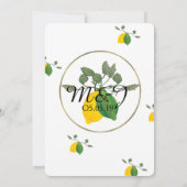 Waterverf Limoncillo Limoen Citroen Kaart (Achterkant)