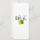 Waterverf Limoncillo Limoen Lemon Kaart (Achterkant)