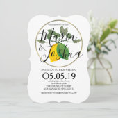 Waterverf Limoncillo Limoen Lemon Kaart (Staand voorkant)