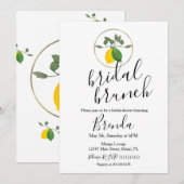 Waterverf Limoncillo Limoen Lemon Vrijgezellenfees Kaart (Voorkant / Achterkant)