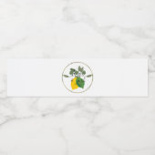 Waterverf Limoncillo Limoen Lemon Waterfles Etiket (Enkel label)