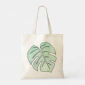Waterverf line kunst laat klinkende moderne kunst tote bag (Achterkant)