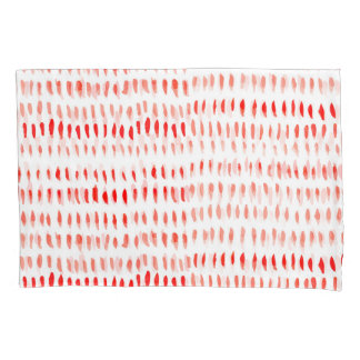 Waterverf Lineart: rood grungepatroon. Kussensloop
