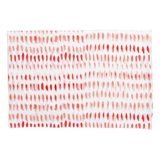 Waterverf Lineart: rood grungepatroon. Kussensloop (Voorkant)