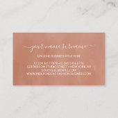 Waterverf lingerie Mode Visitekaartje (Achterkant)