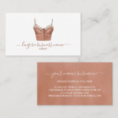 Waterverf lingerie Mode Visitekaartje (Voorkant / Achterkant)