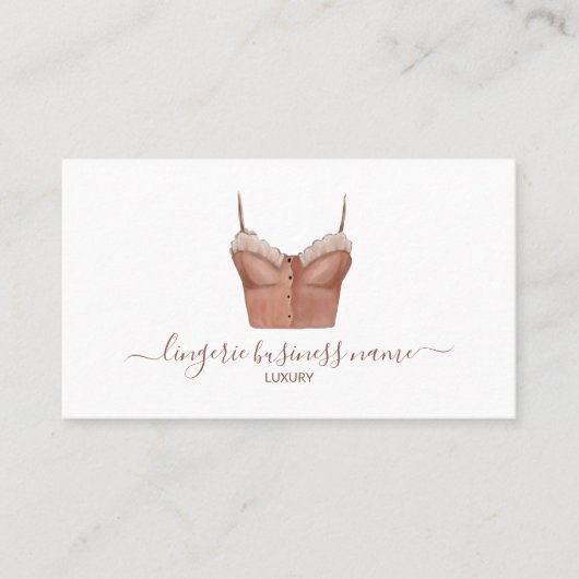 Waterverf lingerie Mode Visitekaartje (Voorkant)