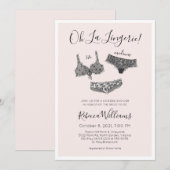 Waterverf Lingerie Shower Vrijgezellenfeest Kaart (Voorkant / Achterkant)