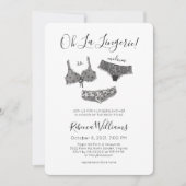 Waterverf Lingerie Shower Vrijgezellenfeest Kaart (Voorkant)