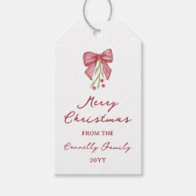 Waterverf Lint Bes Tak Merry Christmas Van