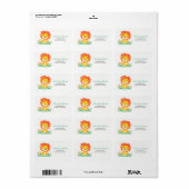 Waterverf Lion Etiket (Full Sheet)
