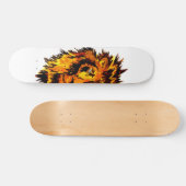 Waterverf Lion Half Face Persoonlijk Skateboard (Horizontaal)