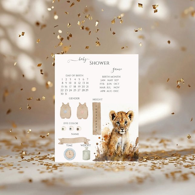 Waterverf Lion King's Baby shower spel (Creator heeft geüpload)