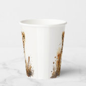 Waterverf Lion King's Party Paper Cups Papieren Bekers (Rechts)