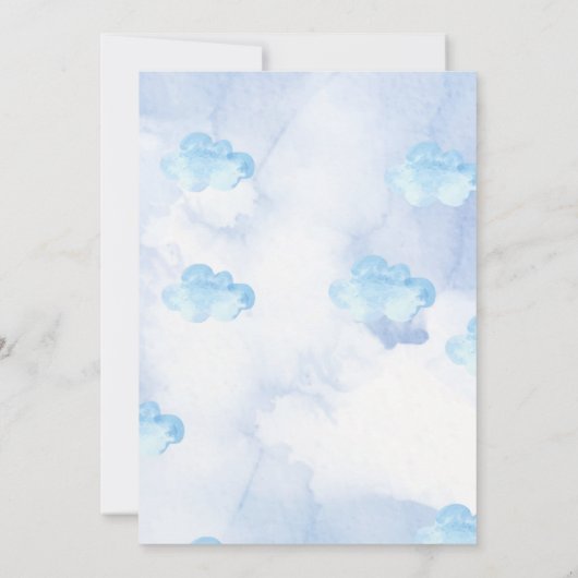 Waterverf Lion oerwoud Animal baby shower Boy Kaart (Achterkant)