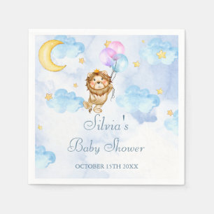 Waterverf Lion oerwoud baby baby douche Servet