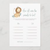 Waterverf Lion Prince Hoe oud waren de ouders? Informatiekaartje (Voorkant)